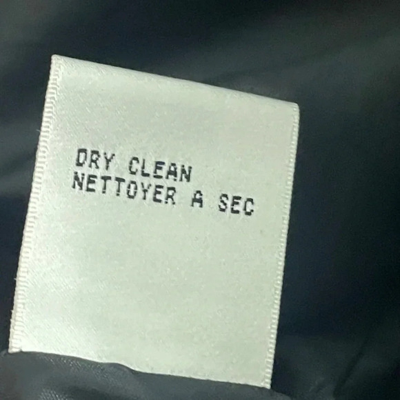 Vintage Talbots Herringbone Tweed Zip Jacket. blue black wool silk blazer zipper - Picture 6 of 12